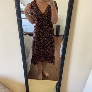 ASOS floral midi dress